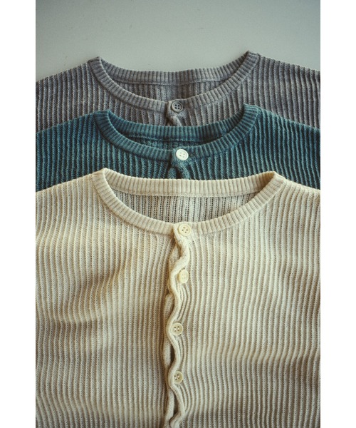 Sheer rib spring knit シアーリブスプリングニット（ニット/セーター