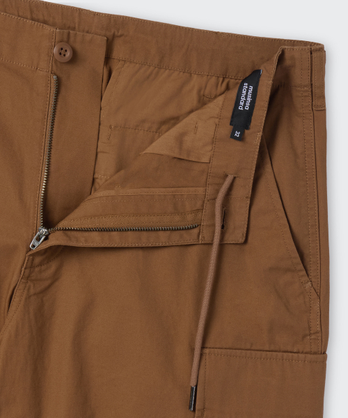 MUSINSA STANDARD（ムシンサスタンダード）の「コットンパラシュートカーゴパンツ[デザートブラウン]（スウェットパンツ・メンズ・その他・26/27/28/29/30/40/42/31/32/33/34/36/38）」の3枚目の写真