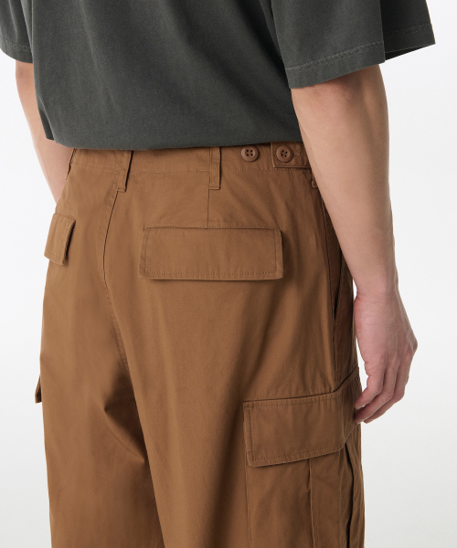 MUSINSA STANDARD（ムシンサスタンダード）の「コットンパラシュートカーゴパンツ[デザートブラウン]（スウェットパンツ・メンズ・その他・26/27/28/29/30/40/42/31/32/33/34/36/38）」の5枚目の写真