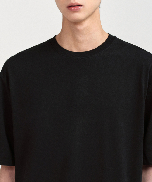 MUSINSA STANDARD（ムシンサスタンダード）の「[クールタンダード] リラックスフィットクルーネックTシャツ [ブラック]（Tシャツ/カットソー・メンズ・その他・SMALL/MEDIUM/LARGE/X-LARGE/XX-LARGE/XXX-LARGE）」の21枚目の写真