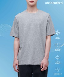[クールタンダード] ベーシッククルーネックTシャツ [ミディアムグレー]