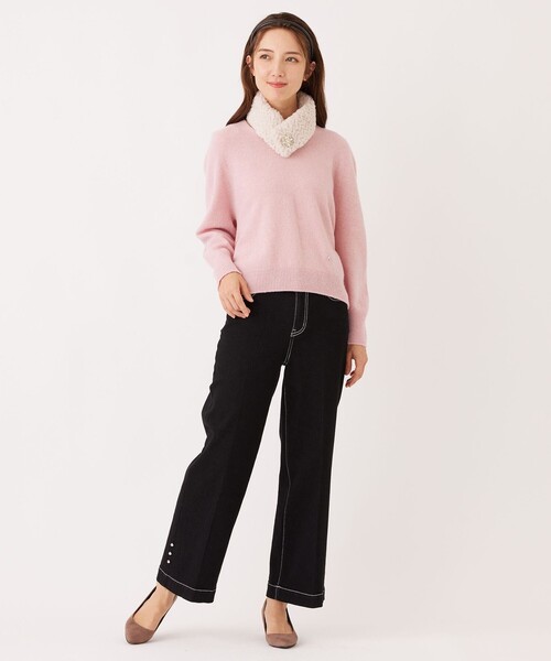 TO BE CHIC(トゥー ビー シック)の「クーマラム ボリュームニット(ニット/セーター・レディース・ピンク系その他2/グレー系その他2・40)」の4枚目の写真