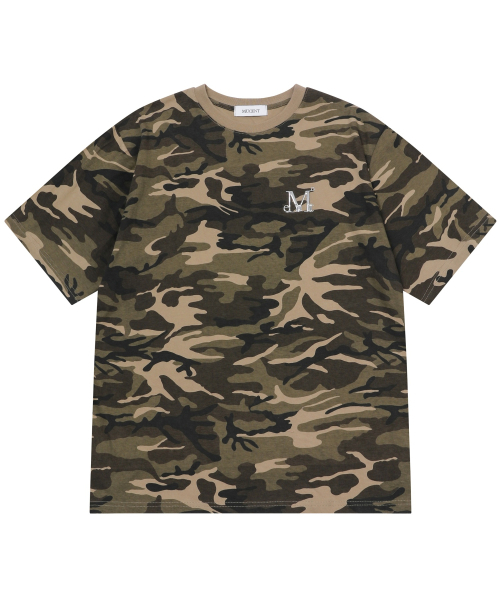 MUCENT（ムセント）の「テンバー メタルロゴ カモ 半袖Tシャツ 男女共用（Tシャツ/カットソー・レディース・カーキ・SHORT/MEDIUM/LARGE）」の5枚目の写真