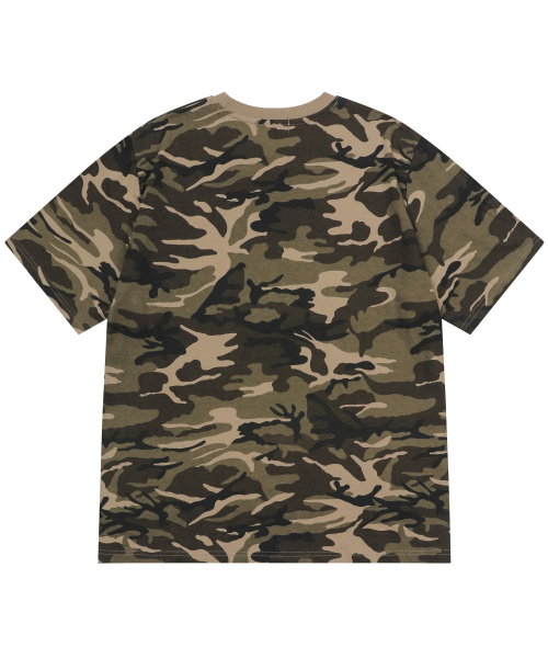 MUCENT（ムセント）の「テンバー メタルロゴ カモ 半袖Tシャツ 男女共用（Tシャツ/カットソー・レディース・カーキ・SHORT/MEDIUM/LARGE）」の7枚目の写真