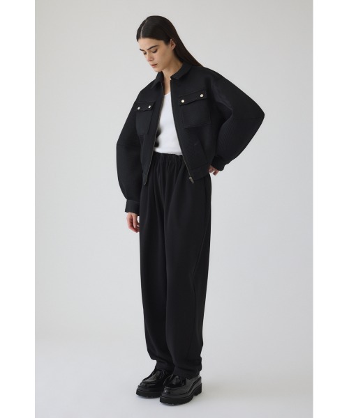 RIM.ARK（リムアーク）の「Mannish easy PT マニッシュイージーパンツ（スラックス・レディース・ダークネイビー/ブラック/チャコールグレー・38/36）」の2枚目の写真