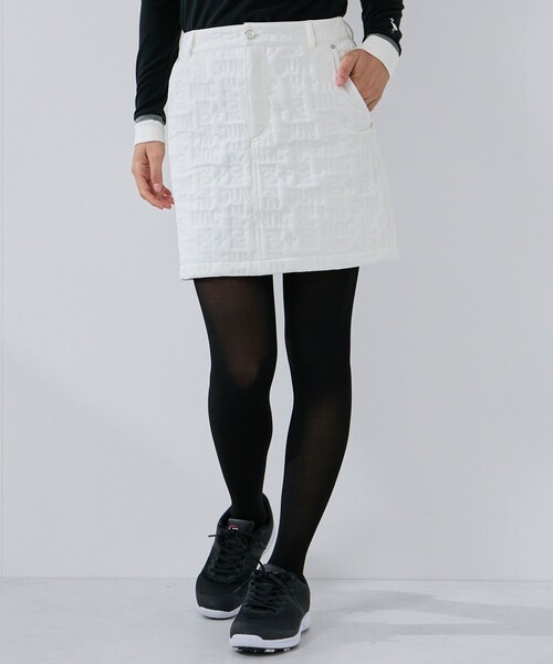JUN&ROPE'（ジュンアンドロペ）の「ピンソニック中わたAラインスカート/セットアップ対応・保温・撥水//Oggi掲載（スカート・レディース・ホワイト/ブラック/ベージュ・S/L/M）」の16枚目の写真