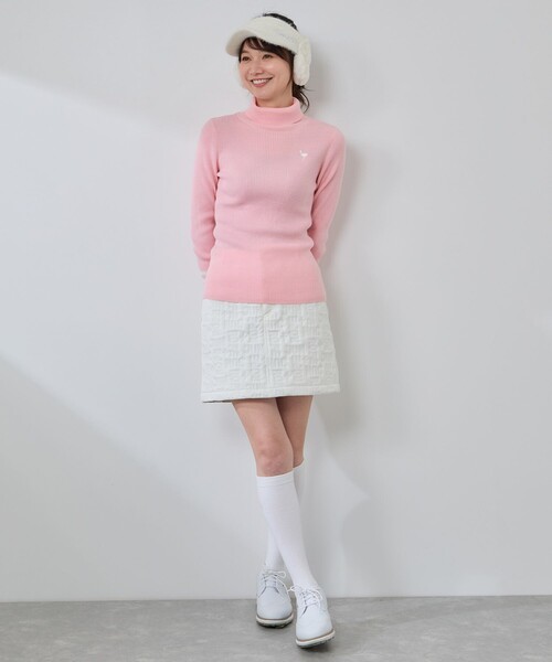 JUN&ROPE'（ジュンアンドロペ）の「ピンソニック中わたAラインスカート/セットアップ対応・保温・撥水//Oggi掲載（スカート・レディース・ホワイト/ブラック/ベージュ・S/L/M）」の12枚目の写真