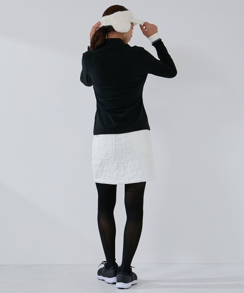 JUN&ROPE'（ジュンアンドロペ）の「ピンソニック中わたAラインスカート/セットアップ対応・保温・撥水//Oggi掲載（スカート・レディース・ホワイト/ブラック/ベージュ・S/L/M）」の8枚目の写真