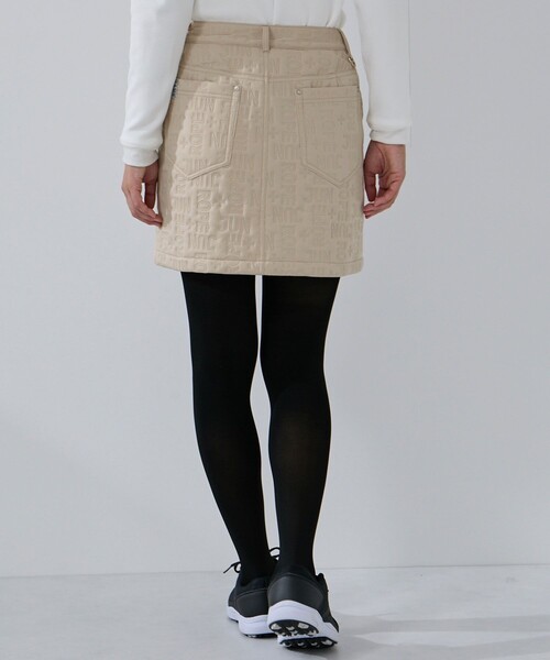 JUN&ROPE'（ジュンアンドロペ）の「ピンソニック中わたAラインスカート/セットアップ対応・保温・撥水//Oggi掲載（スカート・レディース・ホワイト/ブラック/ベージュ・S/L/M）」の6枚目の写真