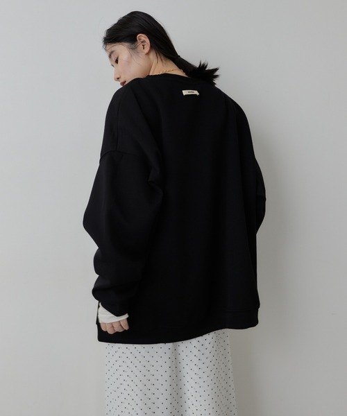 HANNE(アン)の「オーバーサイズスウェット(スウェット・レディース・ブルー/ブラック/グレー/ピンク・FREE)」の11枚目の写真