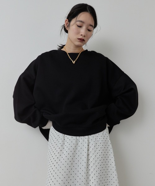 HANNE(アン)の「オーバーサイズスウェット(スウェット・レディース・ブルー/ブラック/グレー/ピンク・FREE)」の9枚目の写真