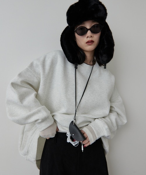 HANNE(アン)の「オーバーサイズスウェット(スウェット・レディース・ブルー/ブラック/グレー/ピンク・FREE)」の18枚目の写真