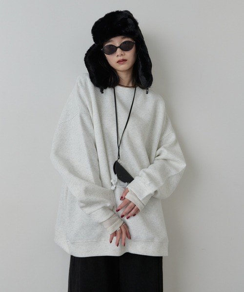 HANNE(アン)の「オーバーサイズスウェット(スウェット・レディース・ブルー/ブラック/グレー/ピンク・FREE)」の16枚目の写真