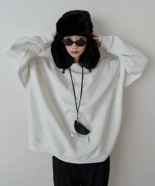 HANNE(アン)の「オーバーサイズスウェット(スウェット・レディース・ブルー/ブラック/グレー/ピンク・FREE)」の17枚目の写真