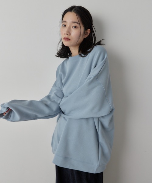 HANNE(アン)の「オーバーサイズスウェット(スウェット・レディース・ブルー/ブラック/グレー/ピンク・FREE)」の6枚目の写真