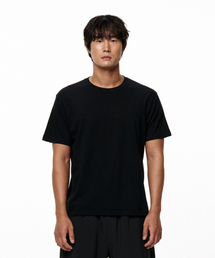 アスリットスタンダードフィットバックロゴTシャツ(ブラック/ホワイト)