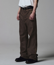 NOT4NERD(�m�b�g�t�H�[�i�[�h)��Python Layered Denim Pants - Brown(�f�j���p���c)