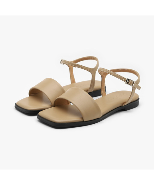 SAPPUN（サプン）の「Reig スクエア ストラップ サンダル (1.5cm)（サンダル・レディース・ミント/ブラック/ベージュ/シルバー/アイボリー・25.5cm/22.5cm/23cm/23.5cm/24cm/24.5cm/25cm）」の3枚目の写真