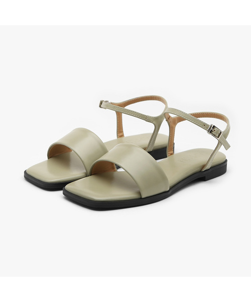 SAPPUN（サプン）の「Reig スクエア ストラップ サンダル (1.5cm)（サンダル・レディース・ミント/ブラック/ベージュ/シルバー/アイボリー・25.5cm/22.5cm/23cm/23.5cm/24cm/24.5cm/25cm）」の4枚目の写真