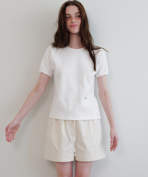 ANDNEEDS(アンドニーズ)の「Noah waffle t-shirt (white)(Tシャツ/カットソー・レディース・その他・FREE)」の3枚目の写真