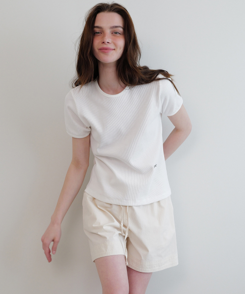 ANDNEEDS(アンドニーズ)の「Noah waffle t-shirt (white)(Tシャツ/カットソー・レディース・その他・FREE)」の4枚目の写真