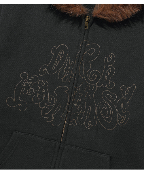 NICE GHOST CLUB（ナイスゴーストクラブ）の「DARK FANTASY FUR HOODIE ZIP UP_BLACK(NG2FFUM491A)（パーカー・レディース・ブラック・LARGE/MEDIUM/SMALL）」の4枚目の写真