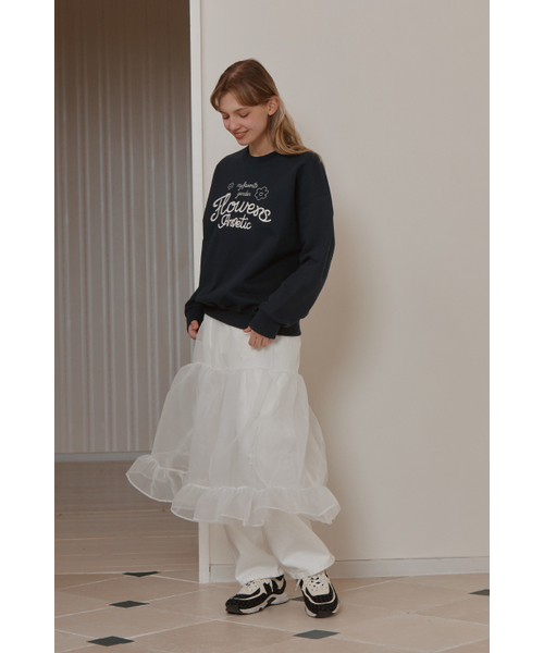 ANOETIC（アノエティック）の「LAYERED SEE-THROUGH SKIRT_WHITE（スカート・レディース・ホワイト・FREE）」の2枚目の写真