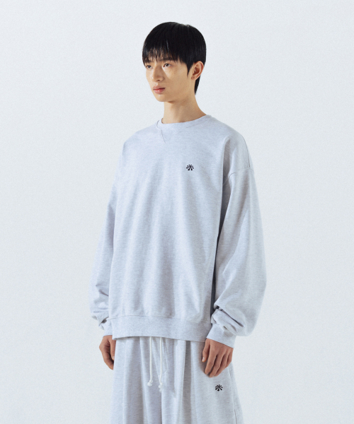 ANGLAN（アングラン）の「Steady Symbol Sweat Shirt - White Melange（スウェット・メンズ・その他・FREE）」の3枚目の写真