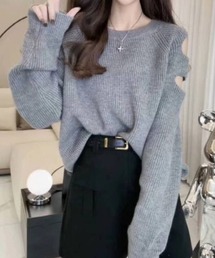 SPIGA | 肌見せｵﾌｼｮﾙ風ﾆｯﾄ(ニット/セーター)