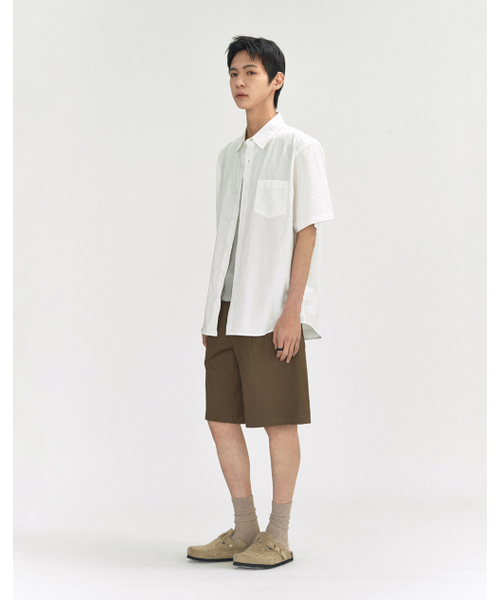 WORK ON BODY OFF（ワークオンボディオフ）の「ニトンワンタックベーシックコットンショーツ[モカブラウン]（その他パンツ・メンズ・モカ・X-LARGE/LARGE/MEDIUM）」の6枚目の写真
