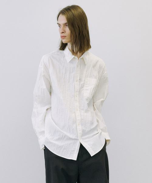 ENDOOR(エンドア)の「Crease shirt (off white)(シャツ/ブラウス・メンズ・その他・1/2/3)」の1枚目の写真