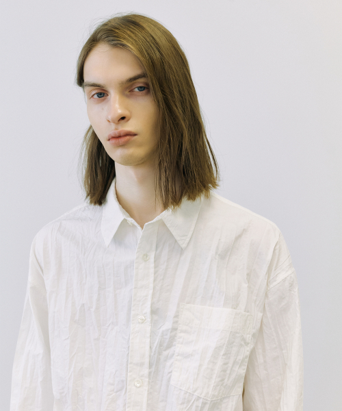 ENDOOR(エンドア)の「Crease shirt (off white)(シャツ/ブラウス・メンズ・その他・1/2/3)」の2枚目の写真