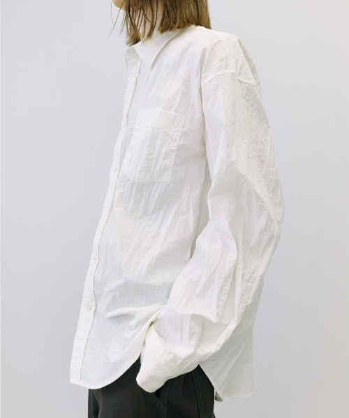 ENDOOR(エンドア)の「Crease shirt (off white)(シャツ/ブラウス・メンズ・その他・1/2/3)」の3枚目の写真