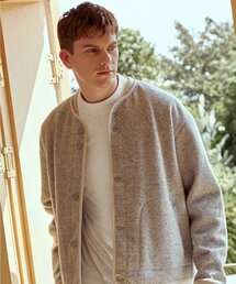 EDITMENT（エディットメント）の「ユニセックスウィンドプルーフウールボタンアップカーディガンジャケットグレー（カーディガン/ボレロ）」