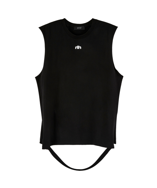 HYII（ハイトゥ）の「スリットハムスリーブレス [ブラック]（Tシャツ/カットソー・メンズ・その他・SMALL/MEDIUM/LARGE）」の3枚目の写真