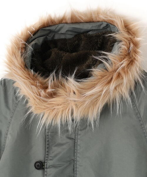 DANKE SCHON（ダンケシェーン）の「【WEB&DEPOT限定】DankeSchon/ダンケシェーン/NYLON N-2B（ミリタリージャケット・メンズ・ブラック/オリーブ系・L/M/XL）」の5枚目の写真