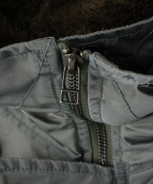 DANKE SCHON（ダンケシェーン）の「【WEB&DEPOT限定】DankeSchon/ダンケシェーン/NYLON N-2B（ミリタリージャケット・メンズ・ブラック/オリーブ系・L/M/XL）」の8枚目の写真