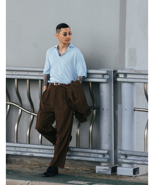 NAMERCLOTHING（ネイマークローディング）の「MODIFY PANTS BROWN（その他パンツ・レディース・その他・LARGE/MEDIUM/X-LARGE）」の2枚目の写真