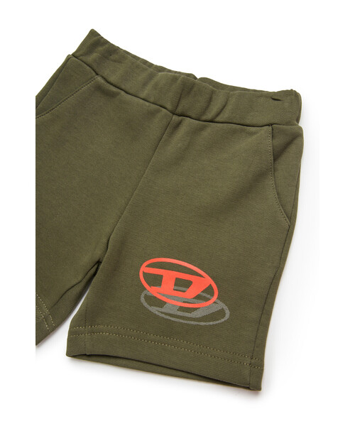 DIESEL(ディーゼル)の「ベビー ショートパンツ PVALESHORTB(スウェットパンツ・キッズ・カーキ/オフホワイト・12M/18M/24M/36M)」の6枚目の写真