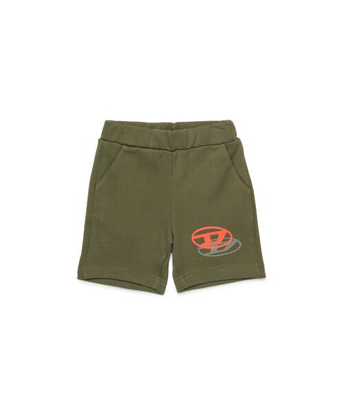 DIESEL(ディーゼル)の「ベビー ショートパンツ PVALESHORTB(スウェットパンツ・キッズ・カーキ/オフホワイト・12M/18M/24M/36M)」の8枚目の写真