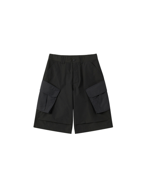WORTHWHILE MOVEMENT(ワースワイルムーブメント)の「バミューダカーゴパンツ(チャコール)(その他パンツ・メンズ・その他・LARGE/X-LARGE)」の1枚目の写真