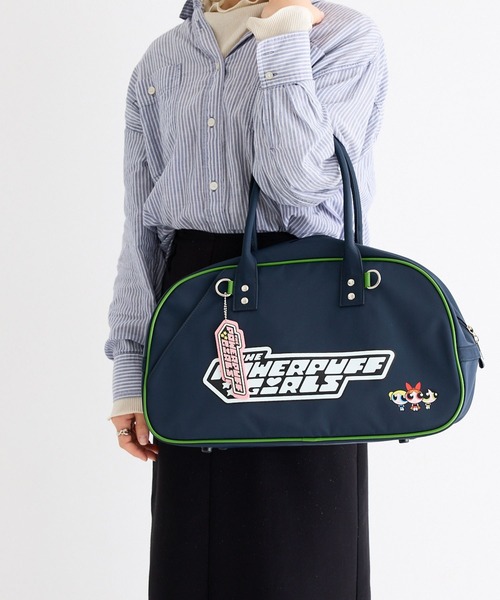 zucchero(ズッケロ)の「パワーパフガールズ パワパフ スクールバッグ スクバ 高校生 女子高生 ボストン型 カバン 大容量 ナイロン 学校 TPGSR-02(ショルダーバッグ・レディース・ブラック×グリーン/ブラック×ブルー/ブラック×ピンク・FREE)」の12枚目の写真