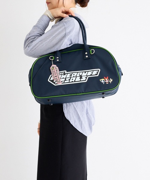 zucchero(ズッケロ)の「パワーパフガールズ パワパフ スクールバッグ スクバ 高校生 女子高生 ボストン型 カバン 大容量 ナイロン 学校 TPGSR-02(ショルダーバッグ・レディース・ブラック×グリーン/ブラック×ブルー/ブラック×ピンク・FREE)」の14枚目の写真