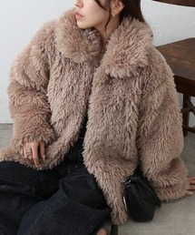 COLONY 2139 | シープファーステンカラーミドル丈コート(その他アウター)