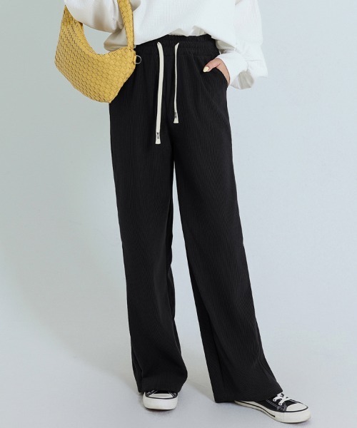 ONEP STAR（ワンピスター）の「裏起毛コーデュロイワイドパンツ（その他パンツ・レディース・カーキ/ブラック/ダークグレー/ダークブラウン/ホワイト/ピンク・X-LARGE/LARGE/MEDIUM/SMALL）」の16枚目の写真