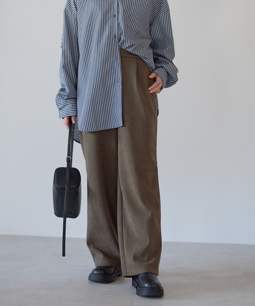 HEART MARKET(ハートマーケット)の「コーデュロイ裏ボンディングワイドパンツ(その他パンツ・レディース・モカ/ブラウン/チャコールグレー/オフホワイト/ブラック・MEDIUM/LARGE)」の1枚目の写真