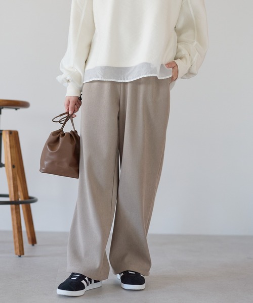 HEART MARKET(ハートマーケット)の「コーデュロイ裏ボンディングワイドパンツ(その他パンツ・レディース・モカ/ブラウン/チャコールグレー/オフホワイト/ブラック・MEDIUM/LARGE)」の5枚目の写真