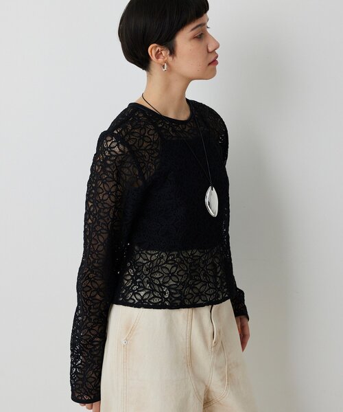 THE PAUSE（ザ ポーズ）の「【THE PAUSE】ボタニカルレースブラウス（シャツ/ブラウス・レディース・ブラック/オフホワイト・FREE）」の17枚目の写真