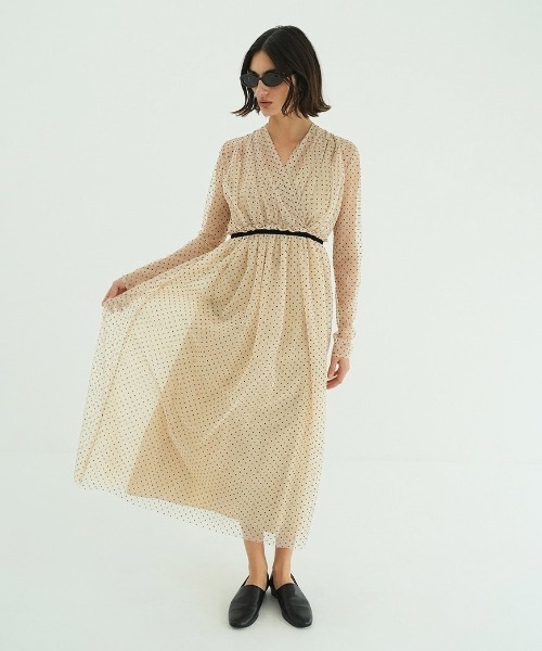 DOT SHEER CACHECOEUR ONEPIECE（ワンピース）｜CLANE（クラネ）の