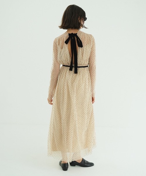 DOT SHEER CACHECOEUR ONEPIECE（ワンピース）｜CLANE（クラネ）の